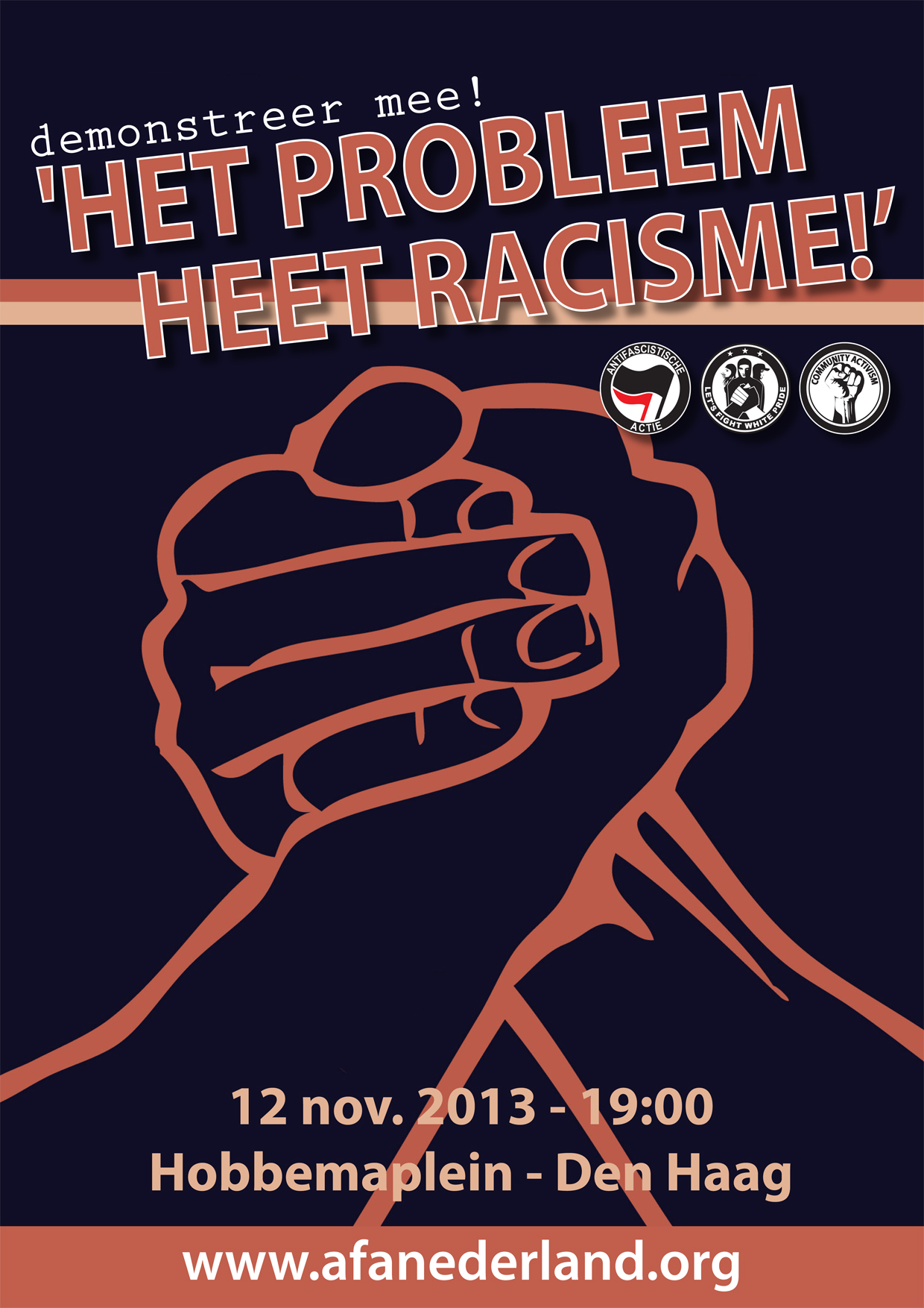 Het probleem heet racisme - Poster
