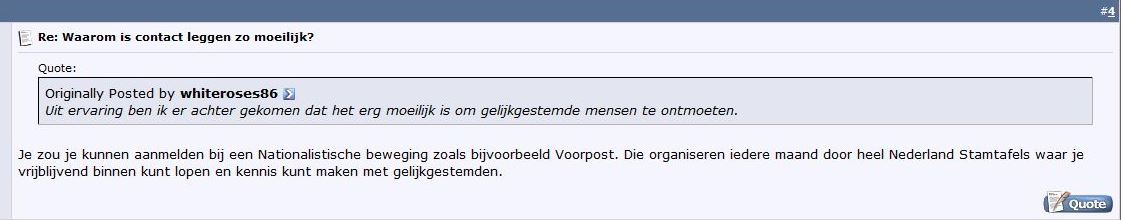 VP stamtafels uitstekend voor leggen van contact (Bron: Stormfrontforum juni 2014)