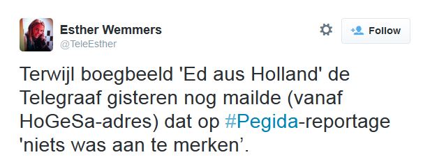 Telegraaf over connectie Wagensveld en HoGeSa
