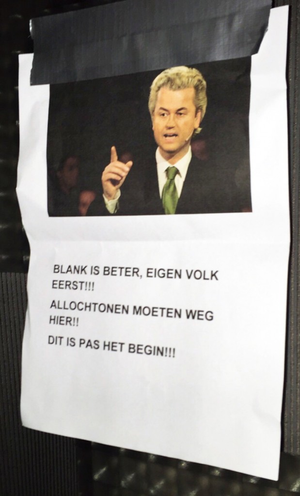 Dreigbrief aan Somalisch gezin, december 2015