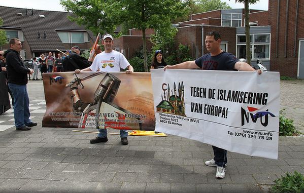 NVU-demonstratie tegen vluchtelingenopvang Utrecht, 21 mei 2016
